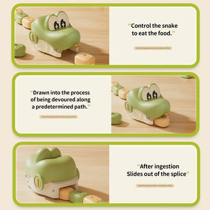 How the magnetic snake toy collects blocks and grows its tail
