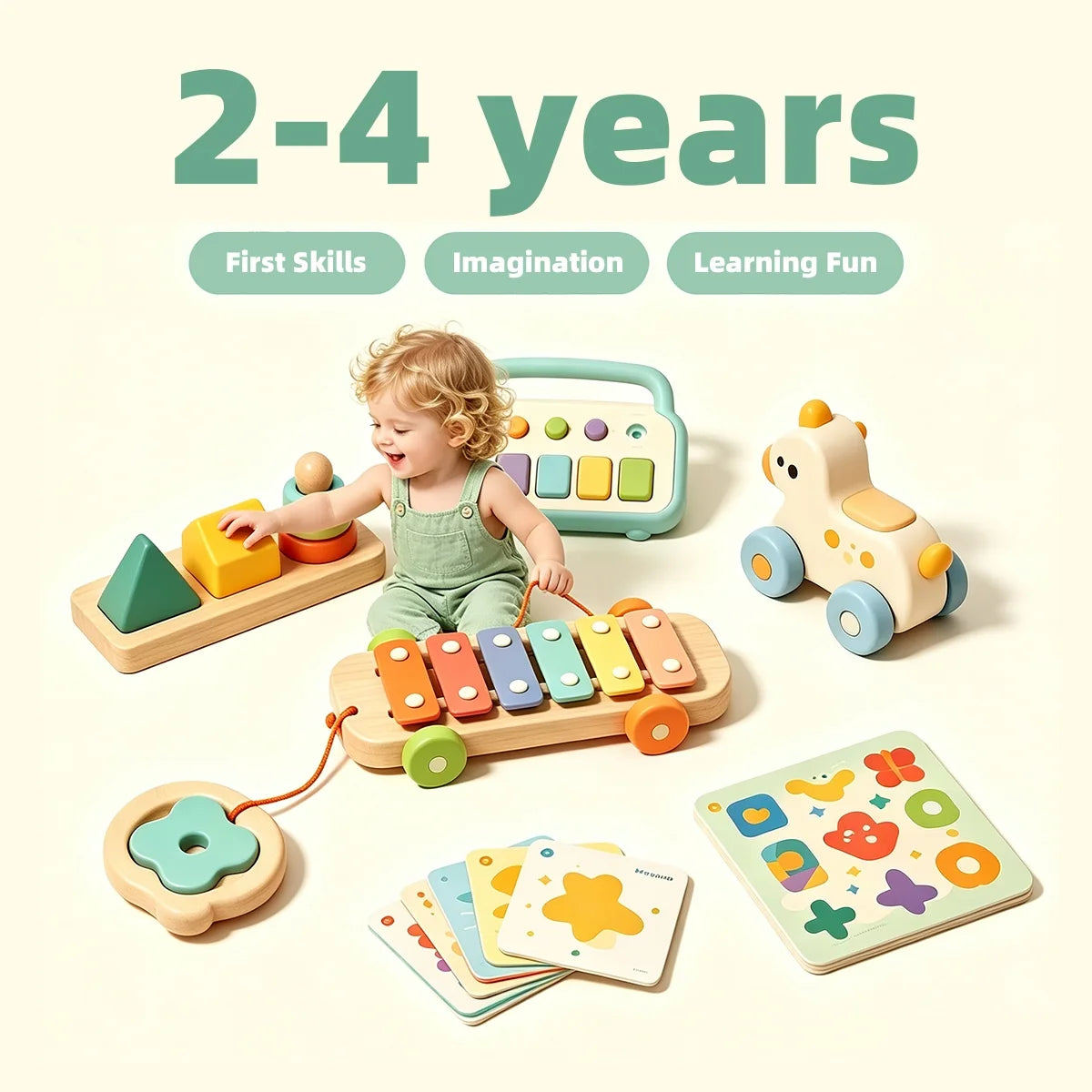 Toys for ages 2 to 4
